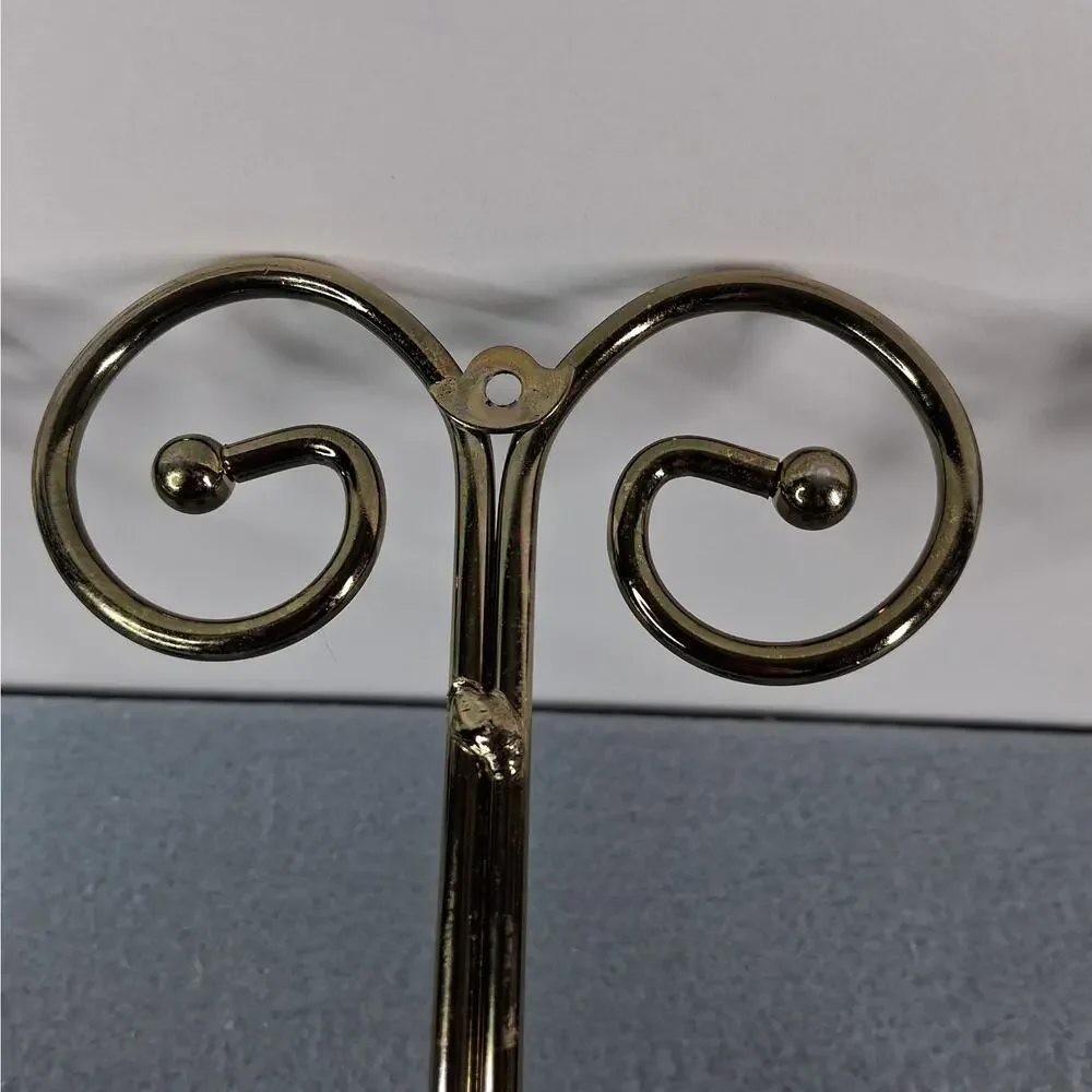 Home Interiors Brass Tone Triple Arm Candle Wall Sconce Adjustable Positioning